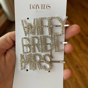 David's Bridal Silver Hair Pins
